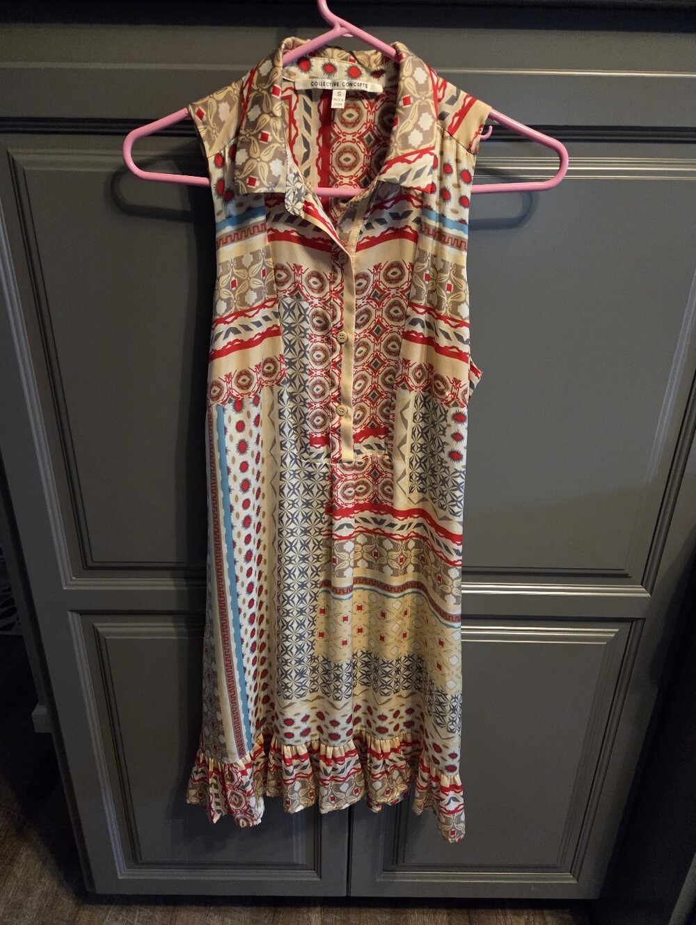Collective Concepts Small Dress Button Upper Front